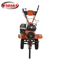 VADAKA旋耕机小型田园农用微耕机汽油两驱主机+耕刀+水田轮192F台