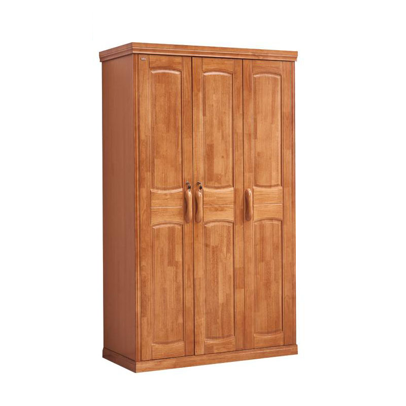 广亿隆实木衣柜简易挂衣柜衣帽间衣橱两门衣柜90*55*200cm胡桃色WH-YGH02#H/个 三门衣柜120*55*200cmWH-YGY03#H/个