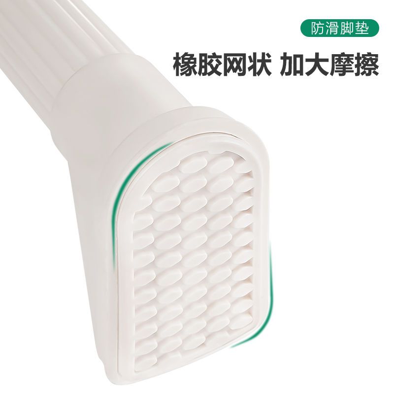 不锈钢免打孔伸缩卫生间浴帘杆卧室窗帘杆阳台罗马杆C7|22MM管径-伸距135-250CM