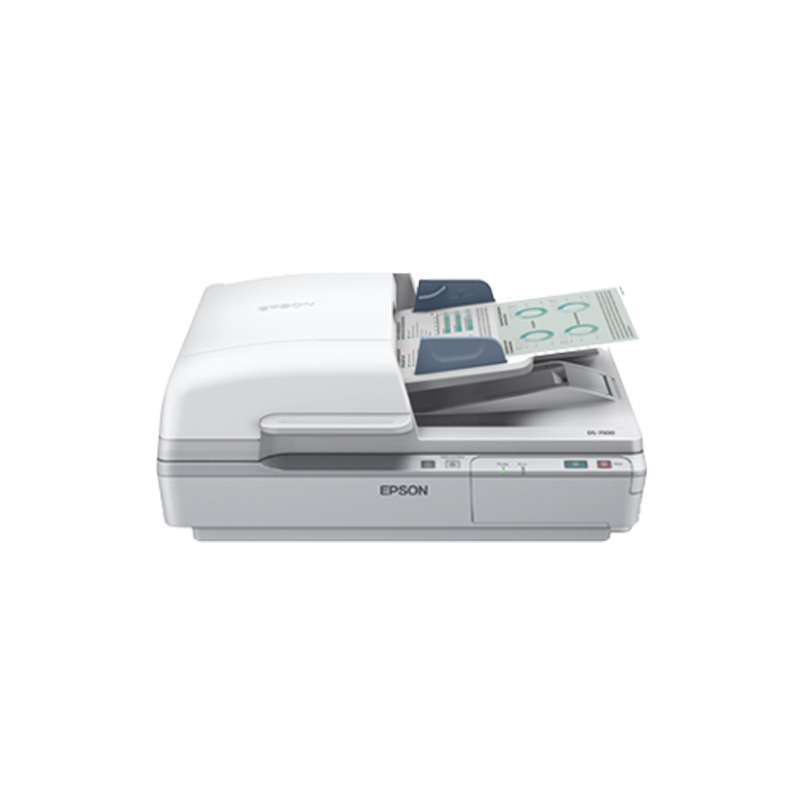 爱普生(Epson) DS-7500 A4 平板+ADF馈纸式扫描仪 超高速扫描文档管理专家(灰白)