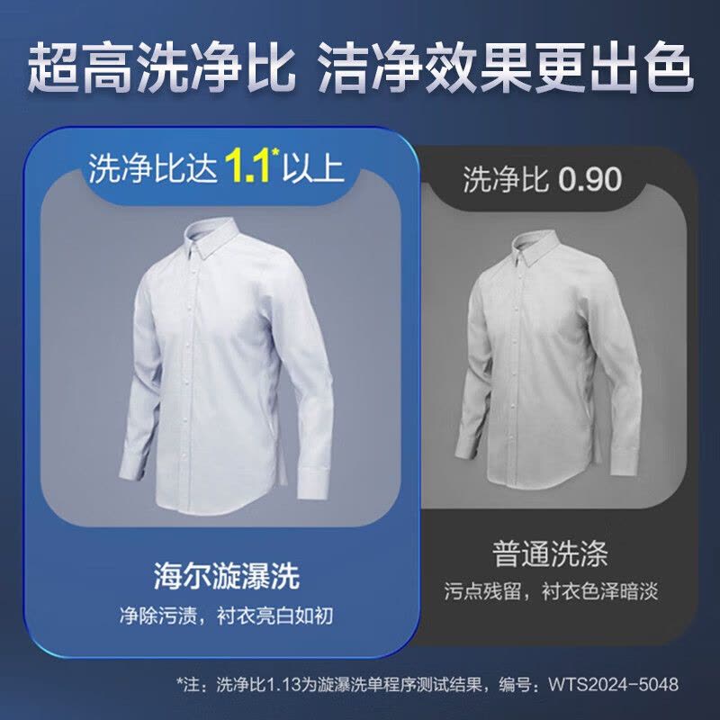[新品升级]海尔(Haier)波轮洗衣机全自动12公斤直驱变频一级家用节能大容量洗衣机 升级漩瀑洗玻璃上盖 以旧换新图片