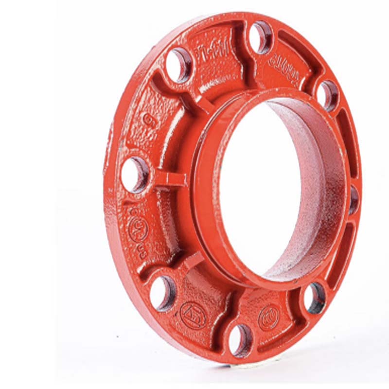亦盘 沟槽转换法兰 沟槽管件 管道配件 DN100(外径114mm) 一个价高清大图