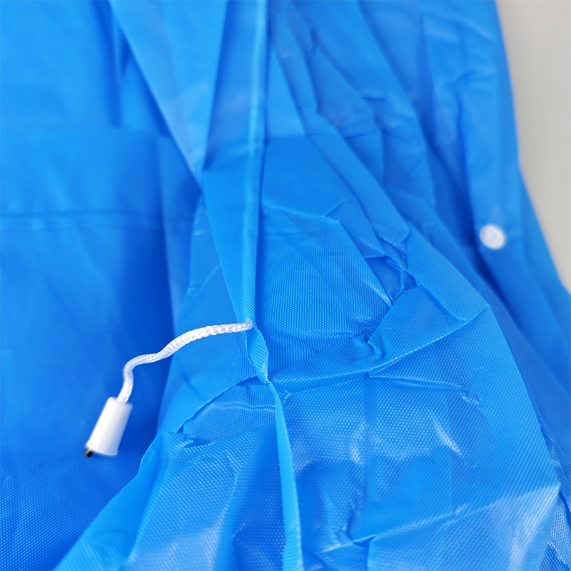 鸽护 加厚非一次性雨衣 蓝色宽口加厚款140g 件高清大图