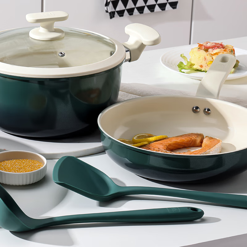 WORLD KITCHEN 康宁纳米陶系列不粘锅具五件组 WK-GJ05J61C-JY/KZ高清大图