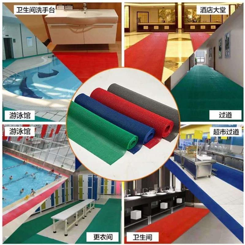 网格镂空防滑垫橡胶塑胶塑料浴室厕所澡堂pvc游泳池馆卫生间地垫