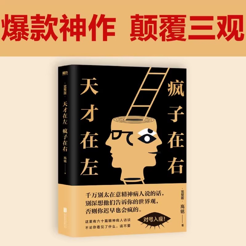 [正版]天才在左疯子在右 完整版 铭著 借疯子的策略唤醒你未知的灵魂 看高智商疯子如何调戏和羞辱正常人 书籍高清大图