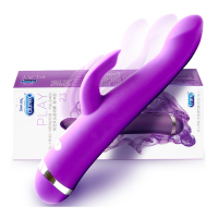 杜蕾斯(Durex) 焕觉双头震动棒脉冲型 双点刺激震动棒 女性防水硅胶高潮按摩棒 夫妻情侣系列 情爱玩具 成人情趣用品