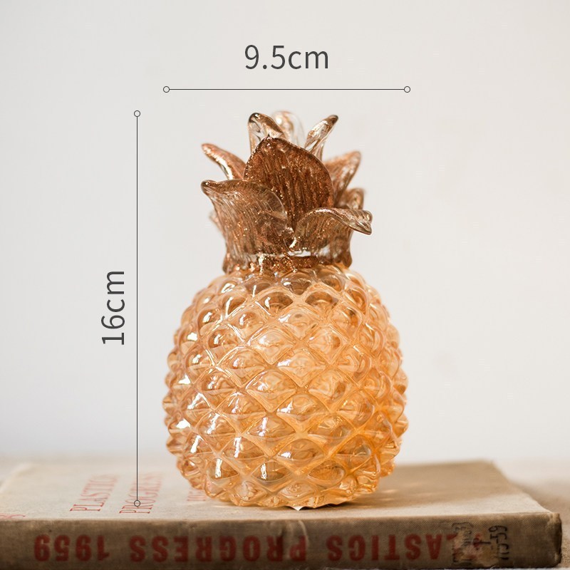 家柏饰(CORATED)玻璃菠萝凤梨 手工吹制拉制工艺品装饰摆件艺术美式高清大图