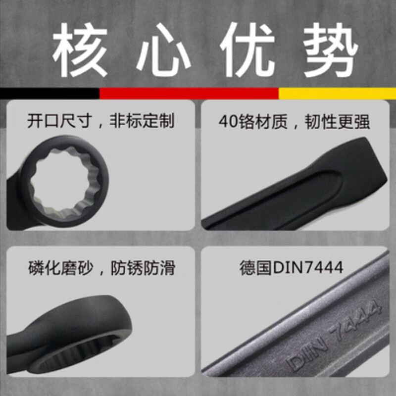 WEDO/维度 德标敲击梅花扳手 CT3310-70 70mm 1把高清大图