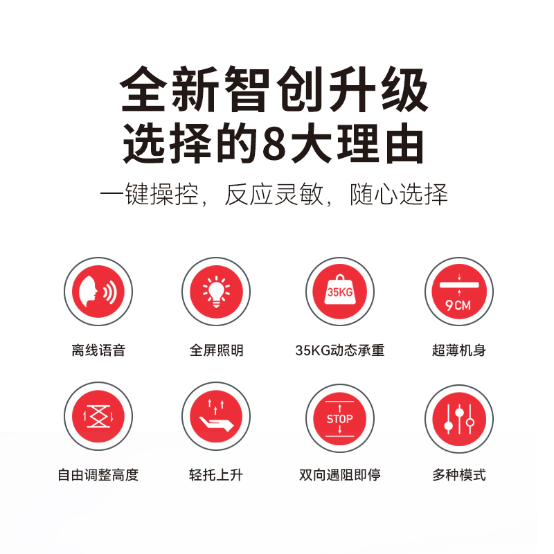 顶固(TOPSTRONG) 电动晾衣架升降 阳台智能晾衣架无线遥控升降自动晾衣机 P60-白色 全屏照明+遇阻即停