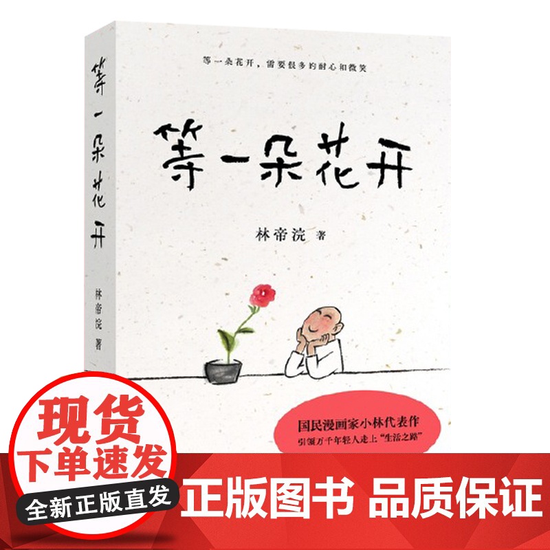 等一朵花开 国民漫画家 小林 林帝浣 代表作 逗趣 治愈 中国诗词大会水墨绘制 高考作文出题处画如丰子恺耐心培养治愈图书高清大图