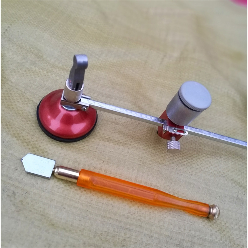 黎卫士玻璃圆规刀家用抽油烟机玻璃开孔器玻璃刀厚玻璃切割划圆工具