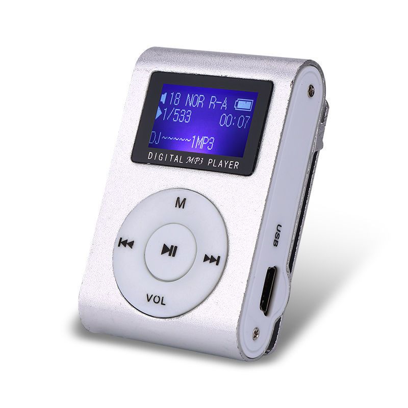 mp3音乐播放器跑步mp4可插卡随身听英语有屏迷你便携mp3|夹子黑色 标准套餐（送内存卡）（送OTG）