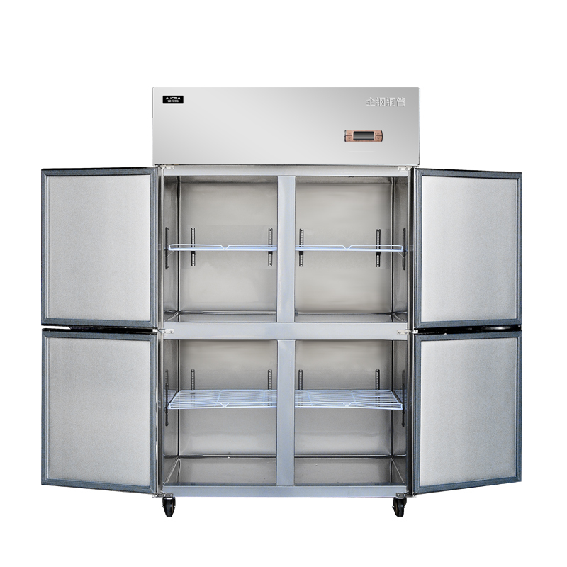 澳柯玛(Aucma) VF-1.0D4MT-XA 1040升 厨房冰箱全冷冻商用四门冰箱双压缩机立式冷冻柜速冻点菜冰柜