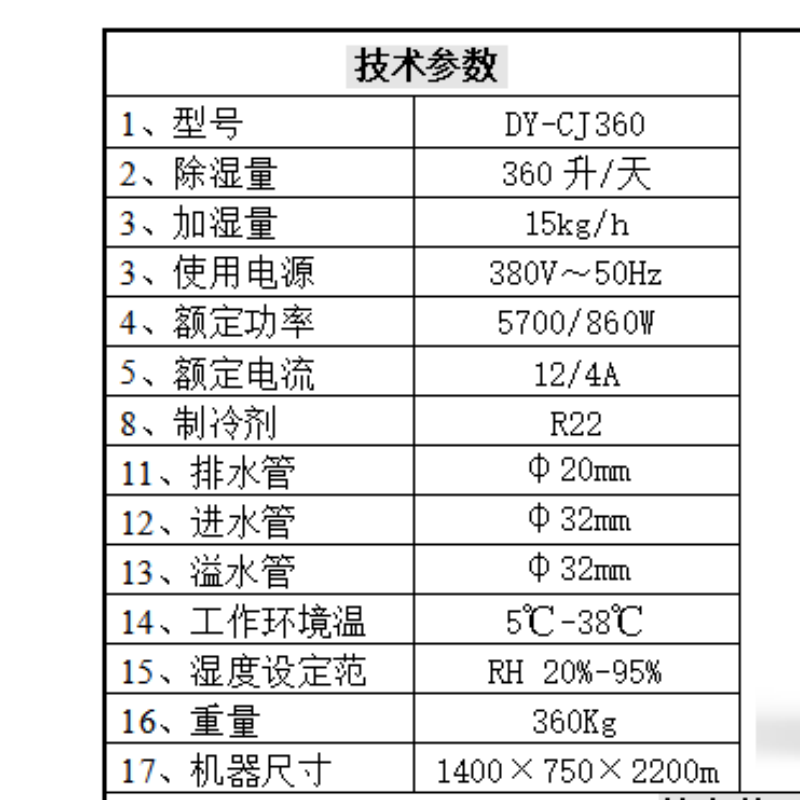 除湿加湿一体机(大) [DY-CJ360]高清大图