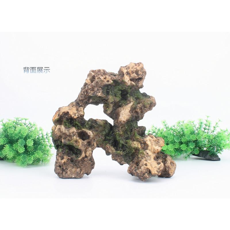 珊瑚假山鱼缸造景假石头奇石怪石水族布景仿真珊瑚石装饰水族用品