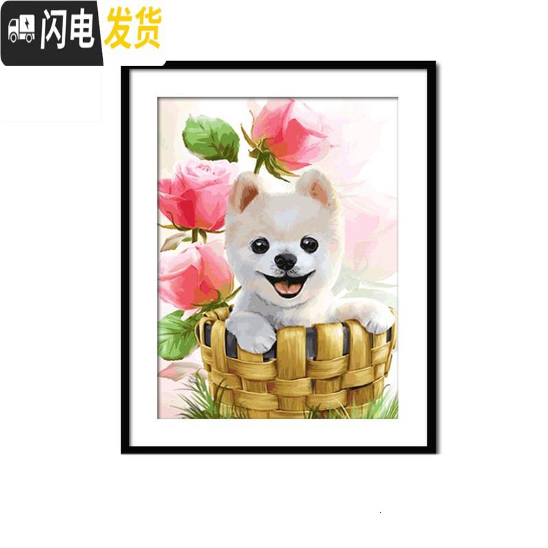 三维工匠新款儿童卡通可爱钻石画点钻十字绣砖石秀客厅卧室小幅5d2019 [满钻-钻石画]55*45厘米[钻量多配20]高清大图