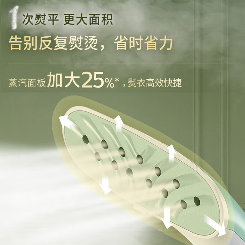 飞利浦(PHILIPS)蒸汽挂烫机家用小型熨烫机家用挂式电双杆带烫衣板 电熨斗烫衣服神器手持STE3051/78高清大图