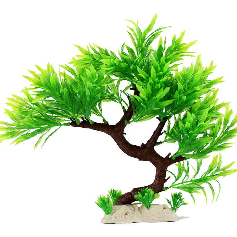 鱼缸装饰仿真水水族造景植物布景塑料柔软族箱造景高清大图