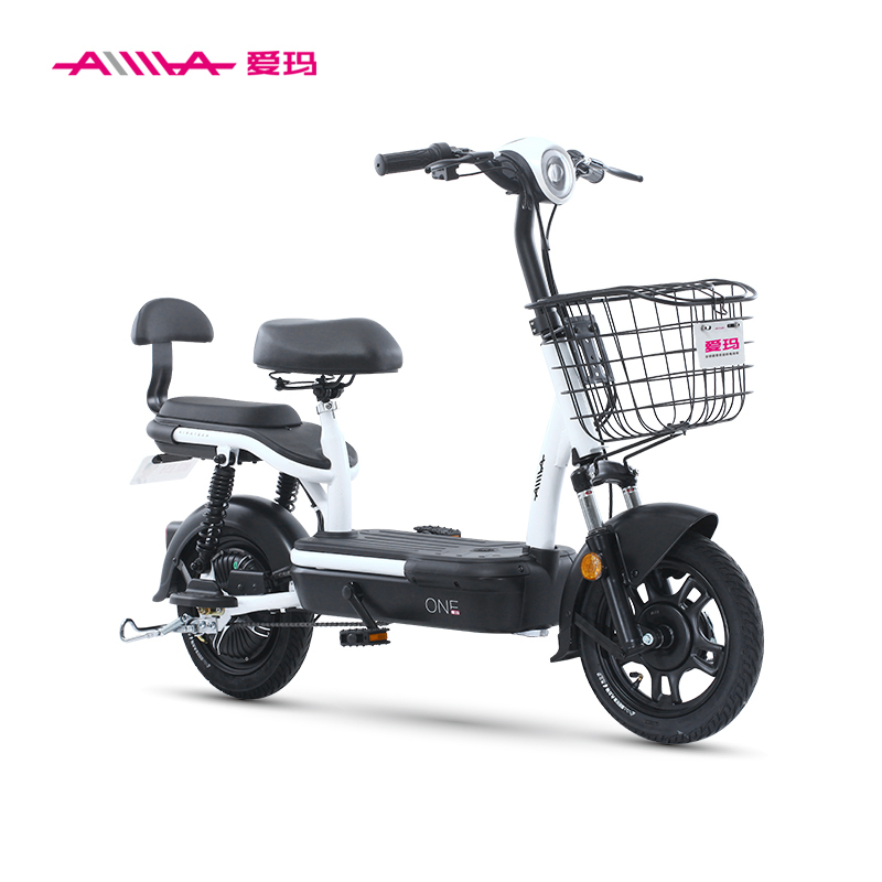 爱玛aima小爱蜜4812电动自行车48v铅酸电池博世电机真空胎新国标带