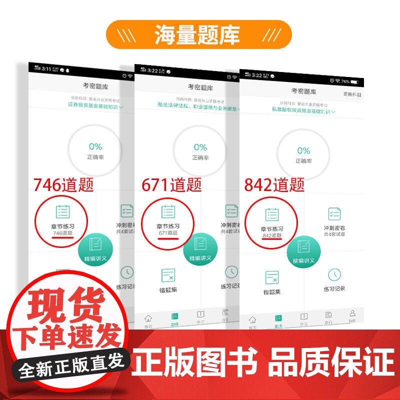 基金从业资格考试教材2019配套试卷(科目1)考点精析与上机题库:2019基金从业试卷《私募股权基金基础知识》高清大图