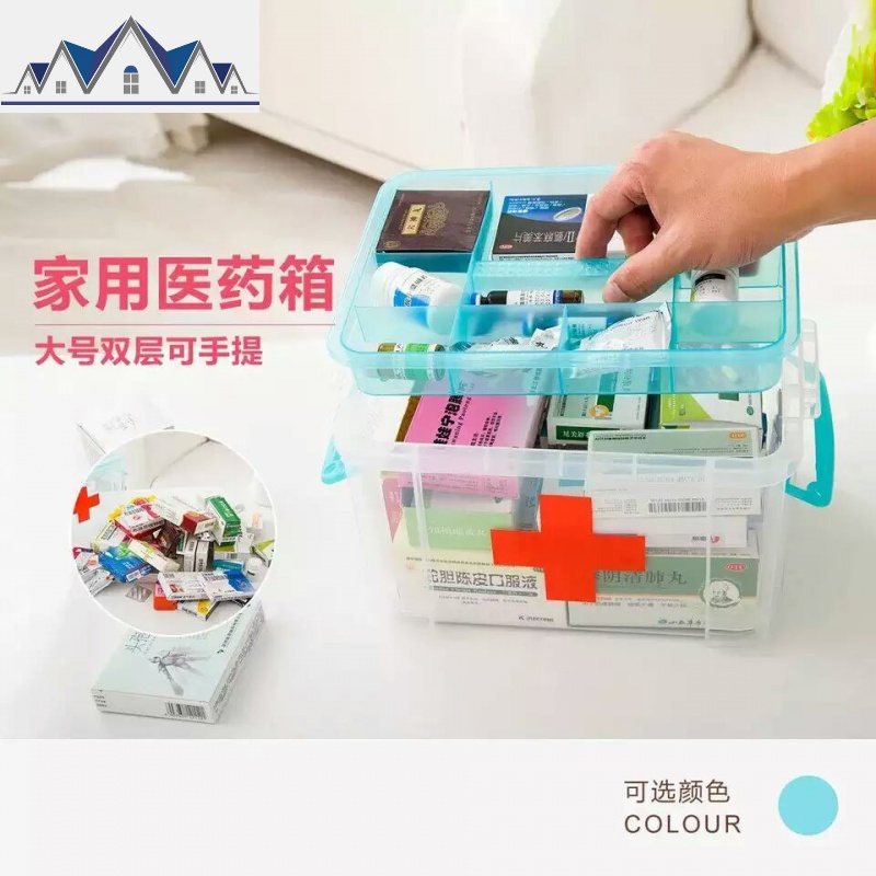 塑料医家用手提整理箱大号收纳盒急救箱加厚储物箱6173 三维工匠高清大图