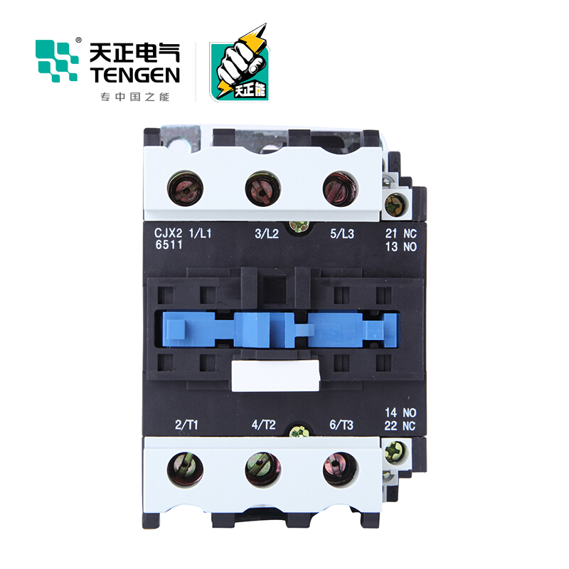 天正电气 CJX2-6511 380V 3NO 1NO+1NC 65A 50Hz 3P 02010070206 交流接触