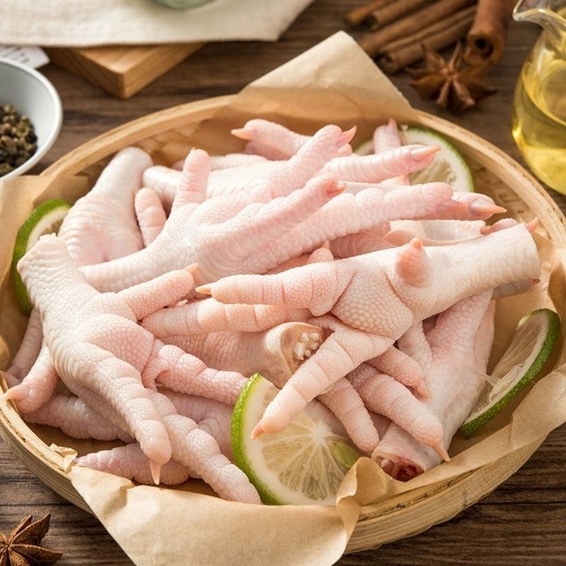 大号鸡爪4斤 新鲜活杀鸡爪生鲜凤爪冷冻短鸡爪批发烧烤食材
