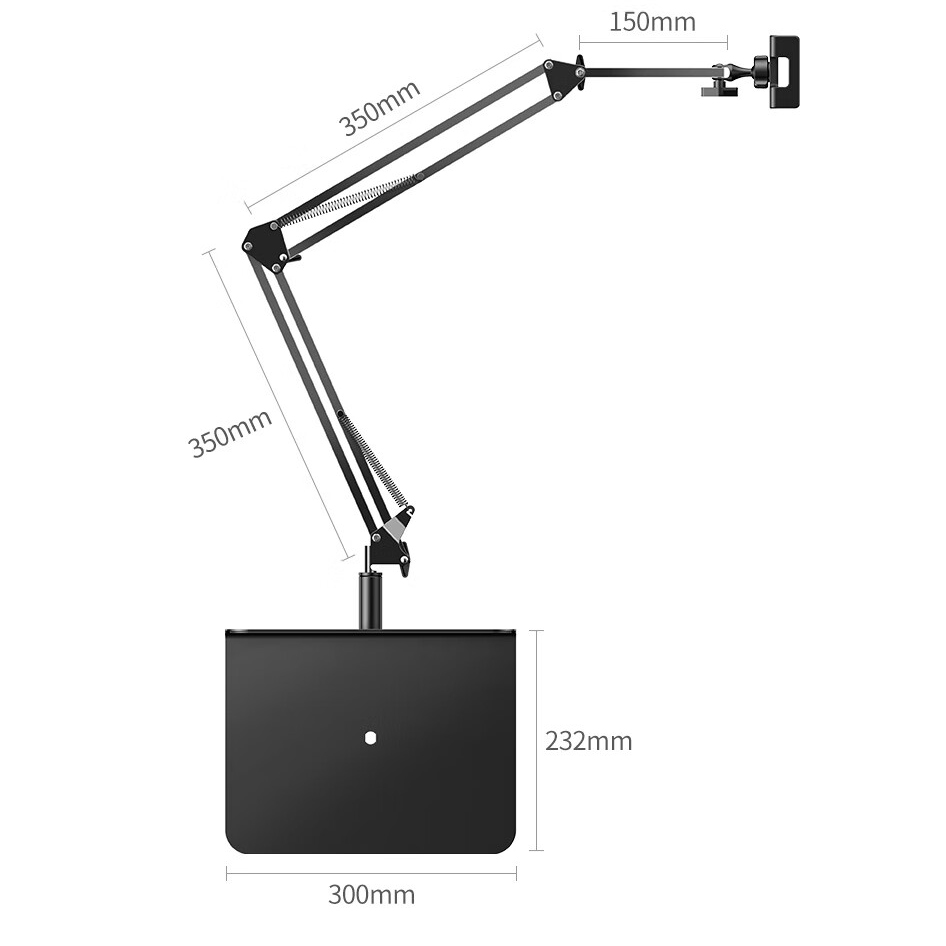 绿联(UGREEN)平板支架 手机支架床头ipad床上桌面手机架懒人多功能支撑架直播架视频追剧免夹一插即用