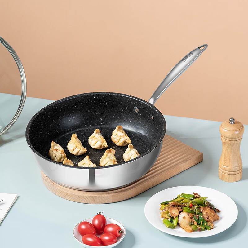 德铂(Debo) DEP-DS360 拉蒙特深煎锅平底锅不粘锅24cm有盖高清大图