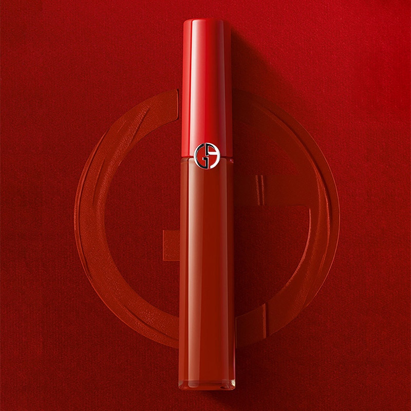 armani阿玛尼红管唇釉番茄色丝绒哑光口红65ml