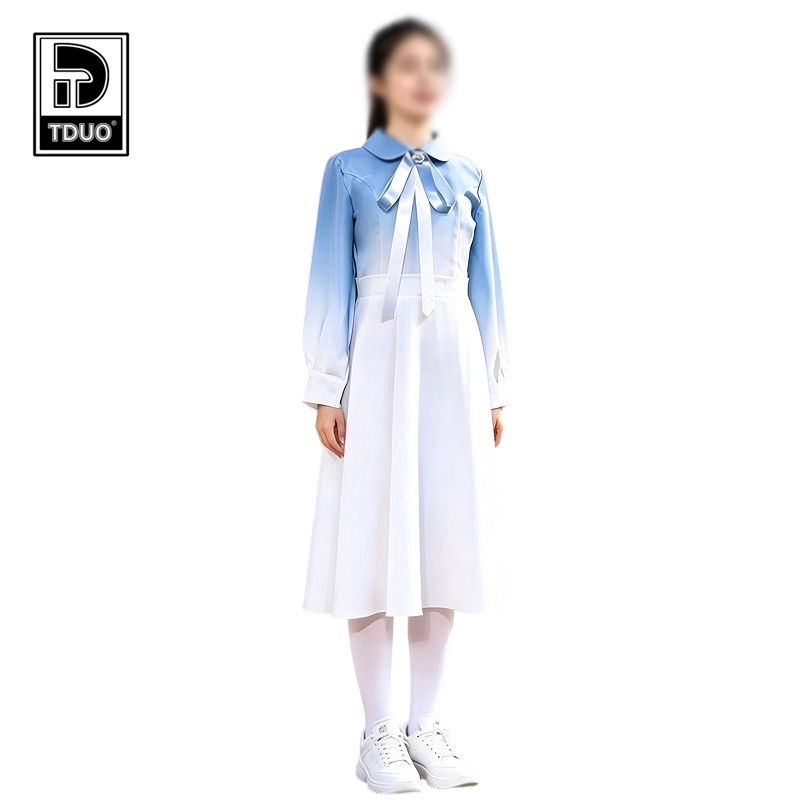 TDUO合唱服套装AQ32 套 松花江裙子+领花+裤袜 140