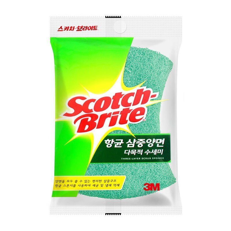 3M 思高多功能进口百洁布三层型蓝色 5包装