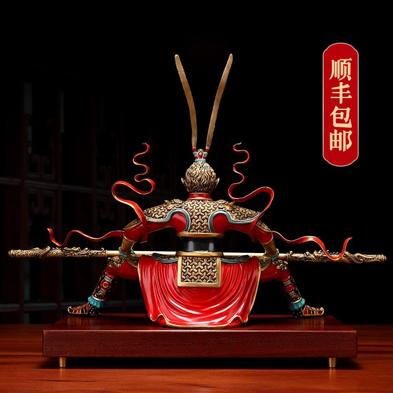 美帮汇齐天大圣斗战圣佛孙悟空摆件家居玄关客厅装饰摆件创意全铜工艺品高清大图