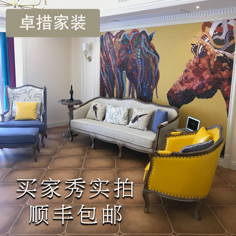 斑马北欧风格壁纸背景墙创意墙纸无纺布客厅卧室艺术欧式墙布壹德壹