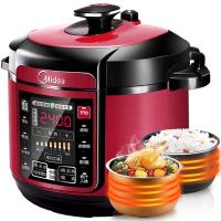 美的(Midea)电压力锅MY-QC60A5(WQC60A5)双胆家用多功能 全自动高压锅 智能预约6L大容量炖肉锅
