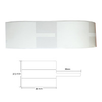 百刻线缆标签 37.5*38+30mm 200张/卷 白色 (单位:件)