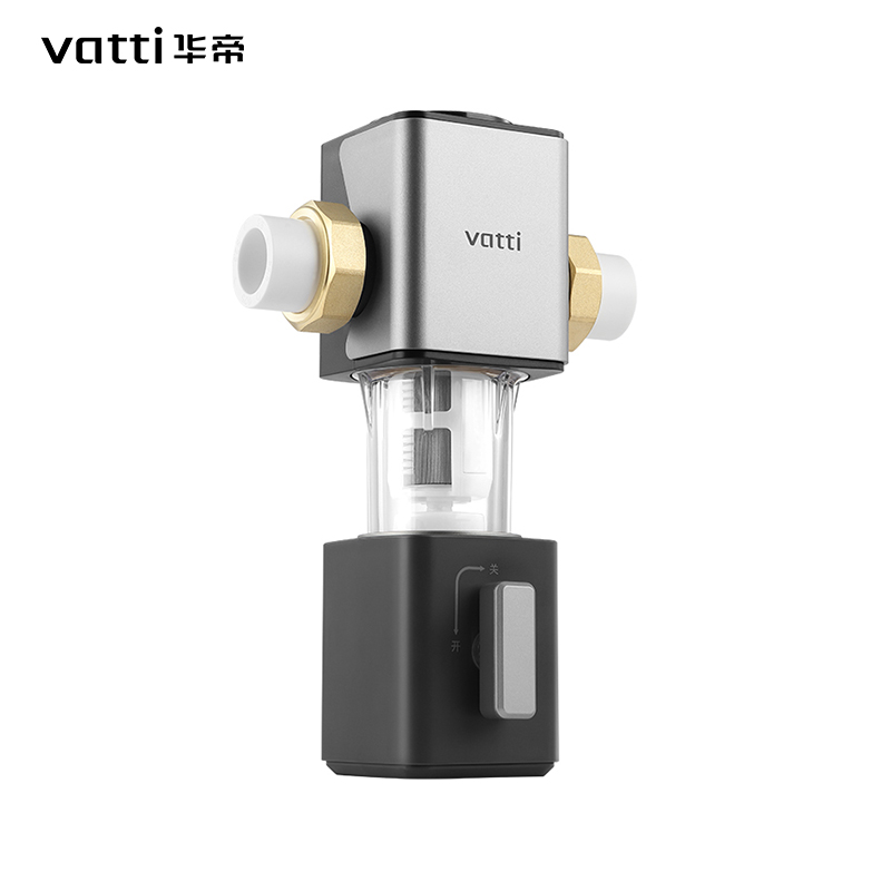 华帝(vatti) Q12前置过滤器自清洁刷洗 7立方/h大流量 实时水压监控 不锈钢滤网 顶置水压表 40μm精细过滤高清大图
