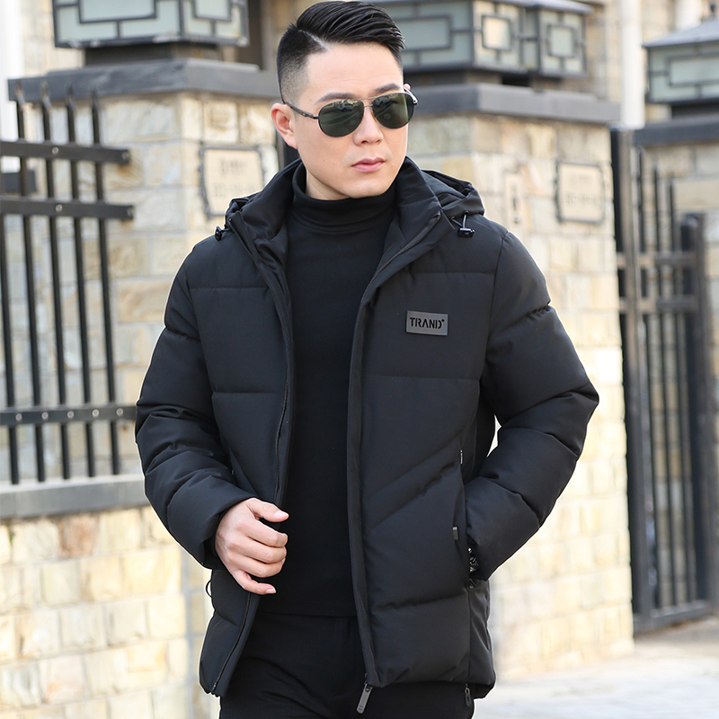 new lake男士棉袄加厚2020新款修身棉衣男中年短款保暖男棉服爸爸冬装