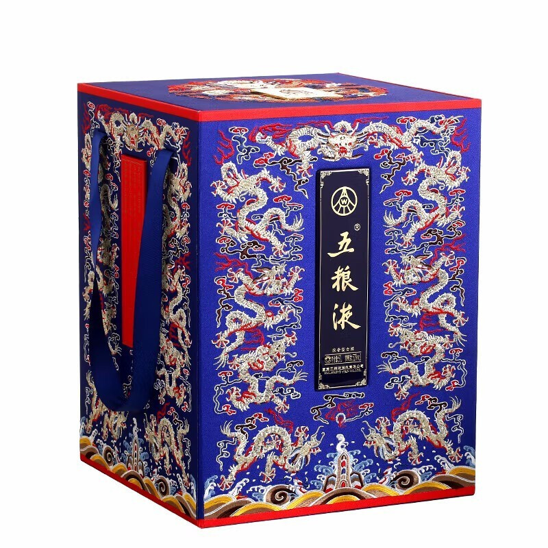 五粮液五粮液 九龙坛 52度浓香型白酒 收藏摆柜送礼 九龙坛 5l 蓝色