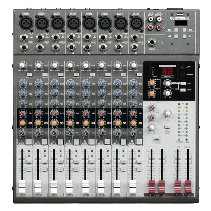 RHM Raudio 8路多用调音台MU802 单台装