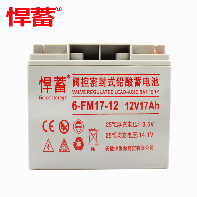12V17AH阀控式铅酸蓄电池电瓶UPS直流屏EPS应急照明基站6FM17-12高清大图