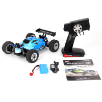 美致模型(MZ)遥控车 1:18高速车四驱攀爬越野车赛车玩具模型 蓝色