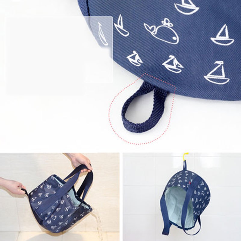 便携创意清洁工具可折叠水盆旅行泡脚袋大号洗衣盆洗漱脸盆小号旅游