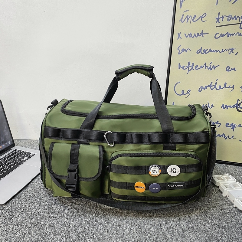 闪电客旅行包大容量健身包女运动训练包多功能手提双肩包短途行李收纳