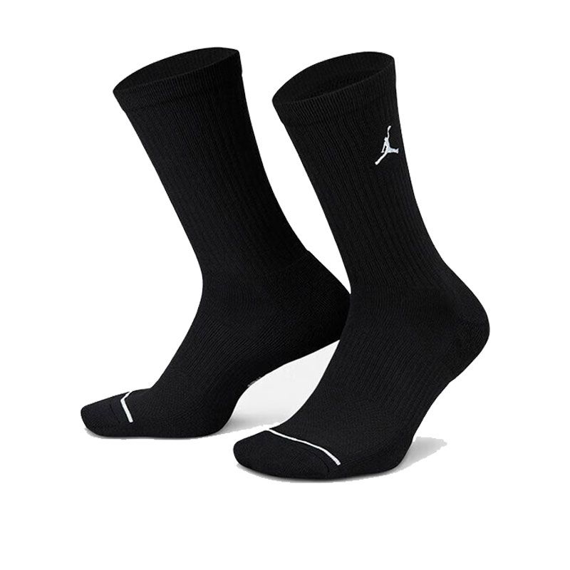 NIKE/耐克袜子JORDAN运动休闲舒适三双装男女中筒袜DX9632-010 C