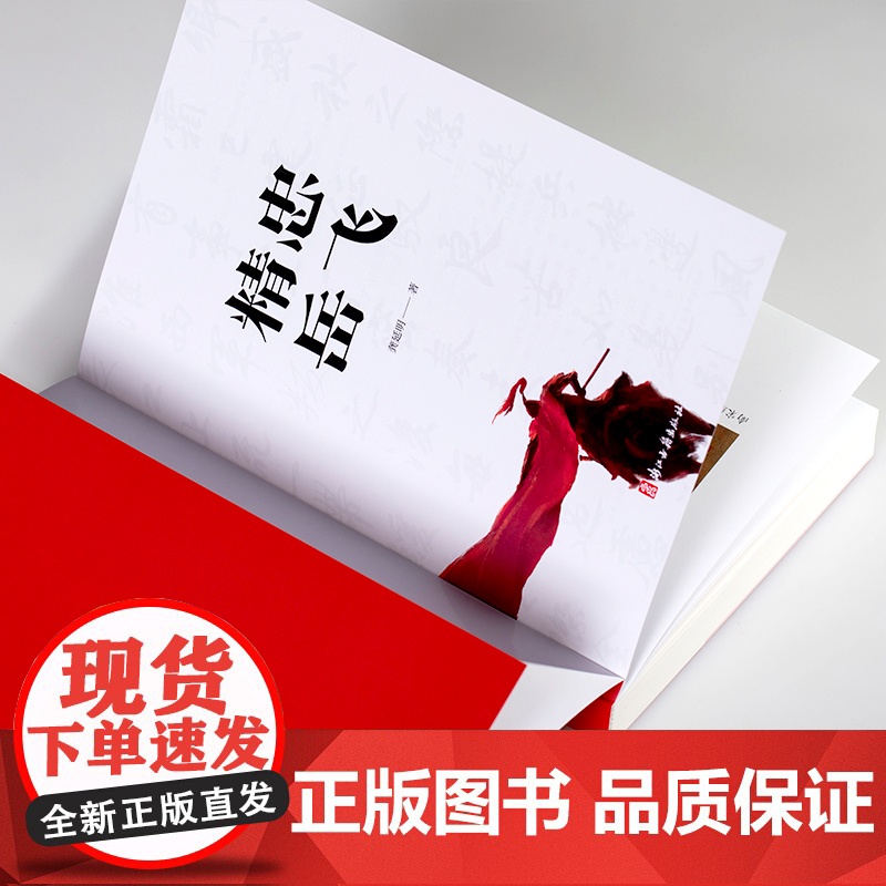 精忠岳飞 浙江大学历史学教授龚延明撰写 南宋抗金名将岳飞从青年到中年立志报国 展现岳飞波澜壮阔的一生青少年课外读物正版书高清大图