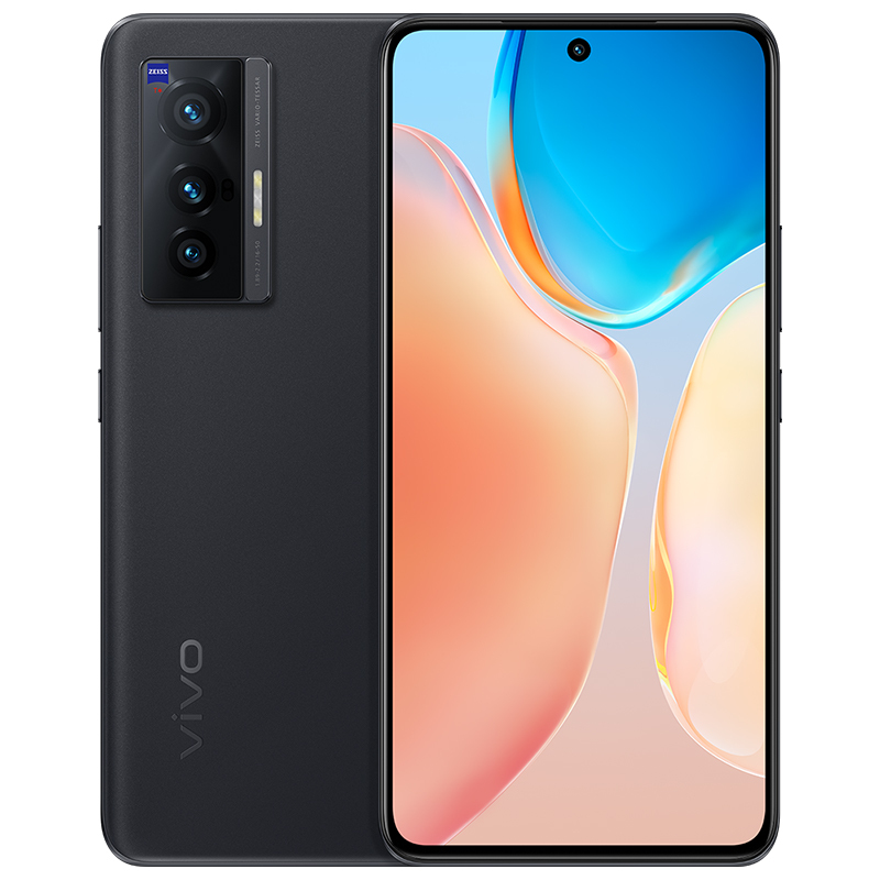 vivo X70 8GB+256GB 至黑 5G全网通 蔡司光学镜头 大底微云台主摄 高跑分旗舰芯片 双模5G全网通手机