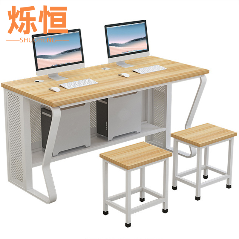 烁恒办公桌双人位套高清大图