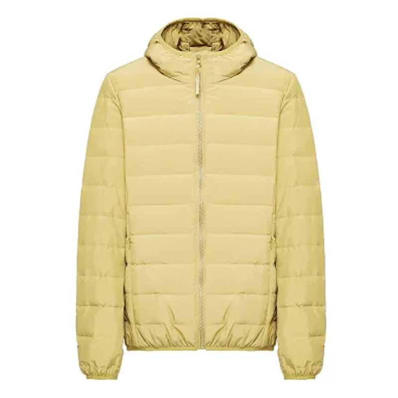 统狮女连帽羽绒服C47 件 柠檬黄 L